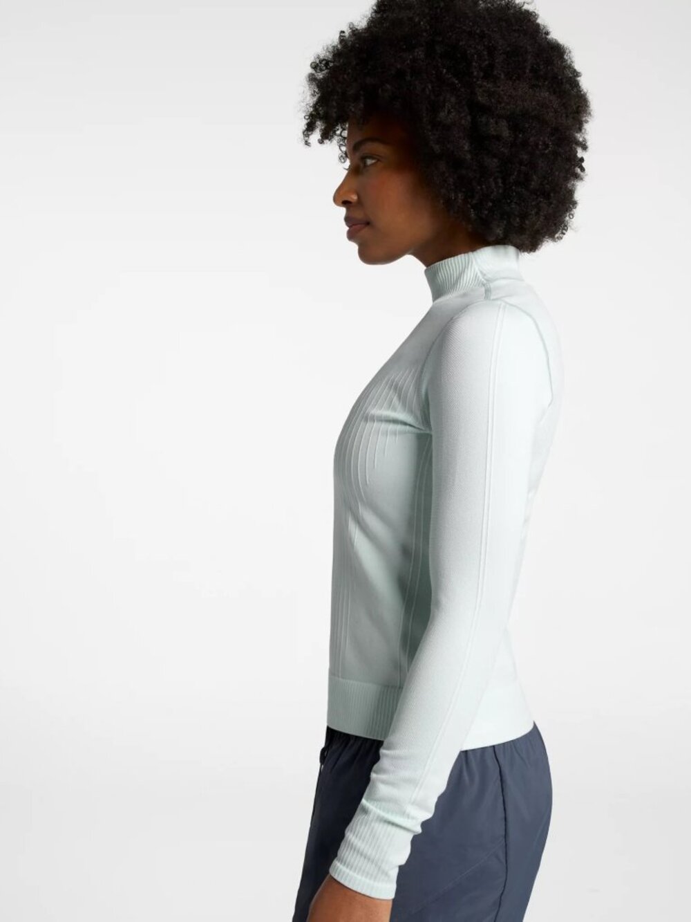 CALIA Women's Seamless Turtleneck Sweater- Size: S - Color: Mint Ceylon - Picture 4 of 5